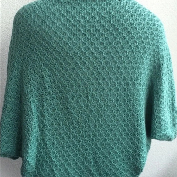 Zara Teal slouchy open knit  cardigan M - Picture 5 of 12